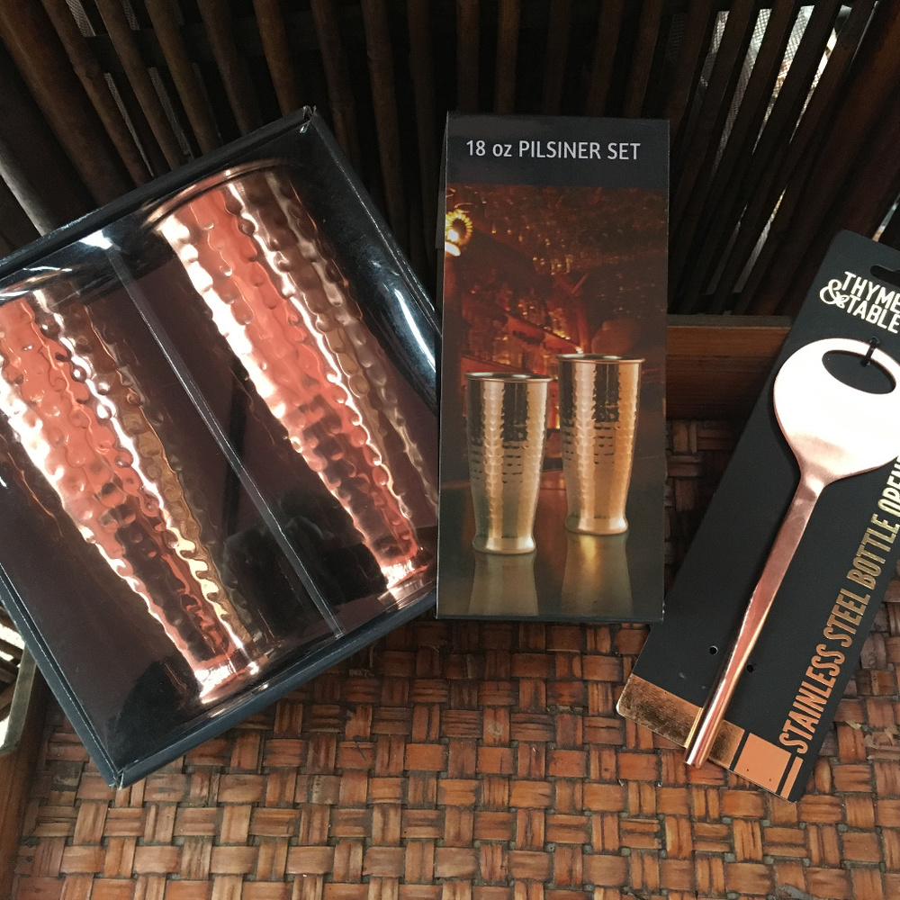 Thyme & Table pilsiner set with bottle opener